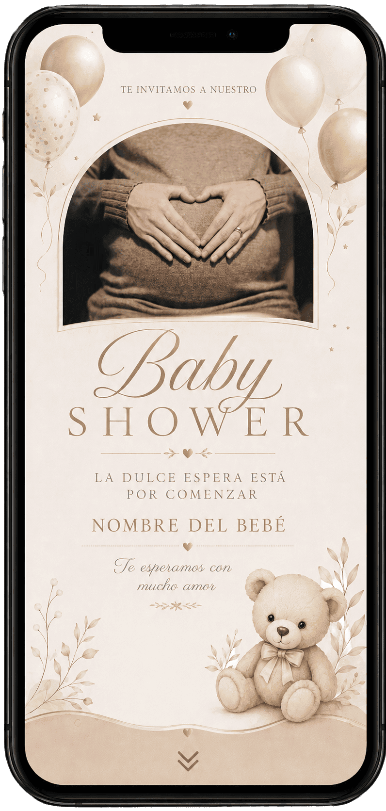 Invitación baby shower personalizada