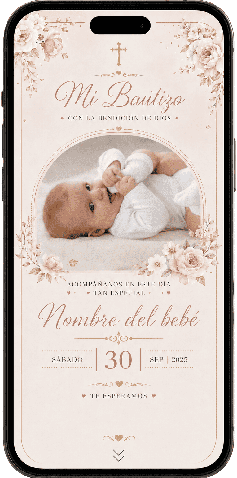 Invitación bautismo principal