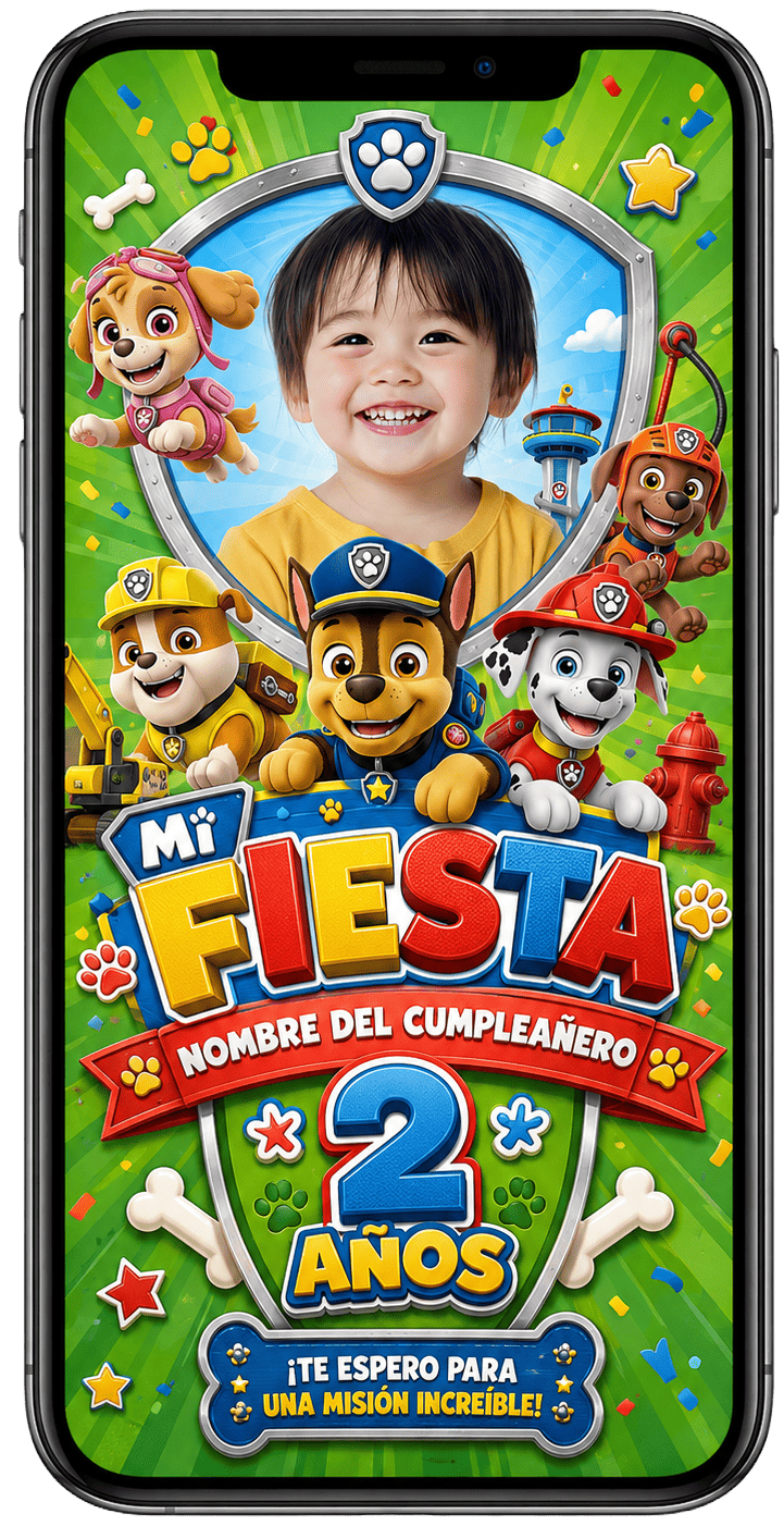 Invitación infantil personalizada