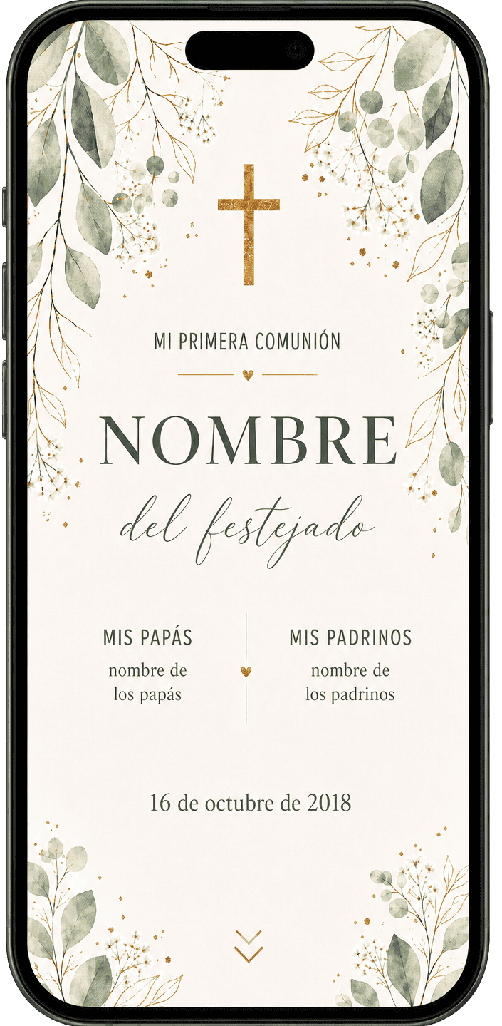 Invitación primera comunión principal