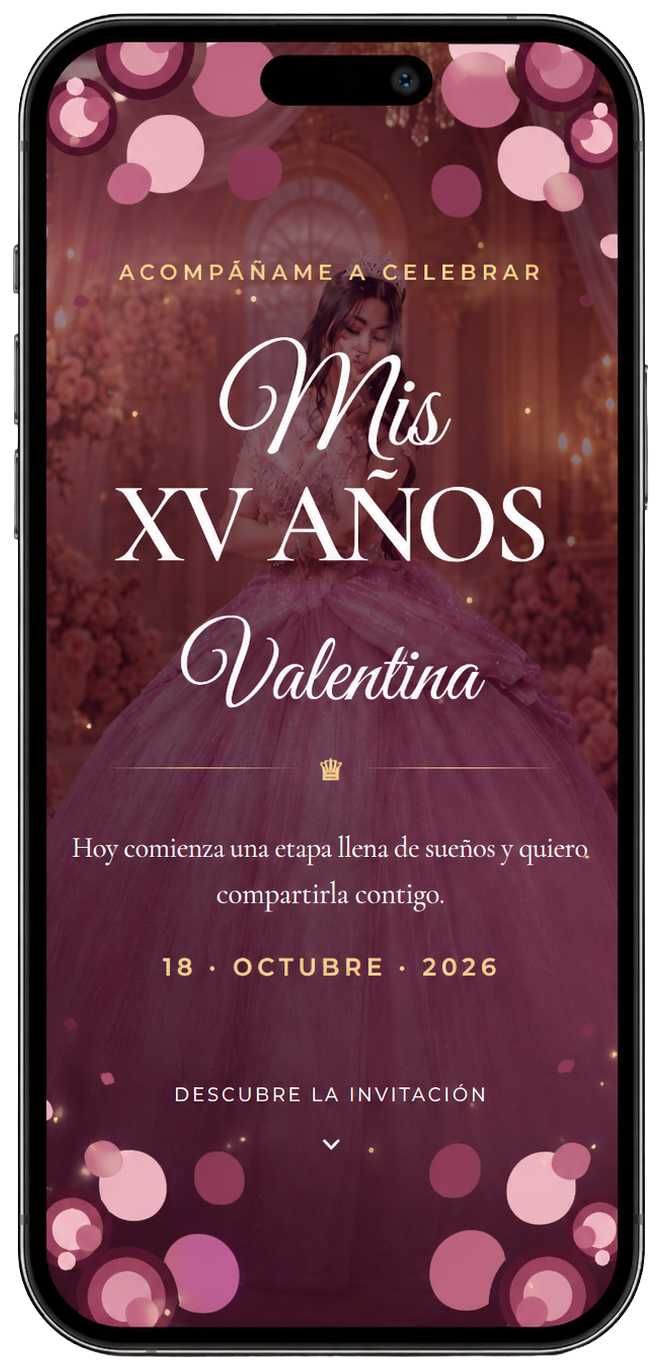 Invitación XV años principal